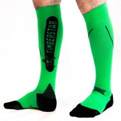 Ciorapi Timberstar cu Compresie pentru Sport, Unisex, Green & Black
