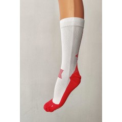 Ciorapi Timberstar cu Compresie pentru Running & Cycling (Alergare si Ciclism), Unisex, Red & White