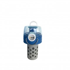 Sticla pliabila de 1L riva PURA Outdoor albastra cu filtru inlocuibil