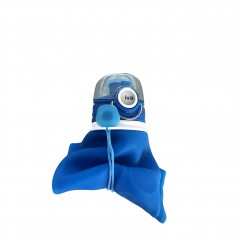 Sticla pliabila de 1L riva PURA Outdoor albastra cu filtru inlocuibil