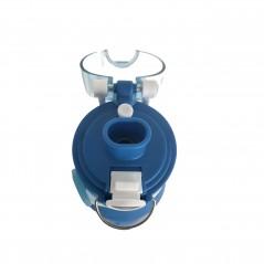 Sticla pliabila de 1L riva PURA Outdoor albastra cu filtru inlocuibil