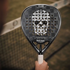 Paletă/Rachetă Padel V1100 Black White 24K