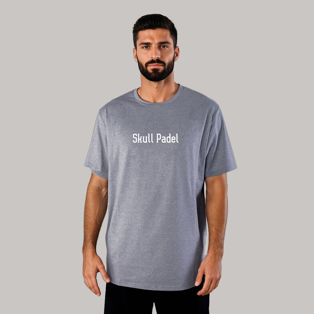 Tricou Padel Grey White