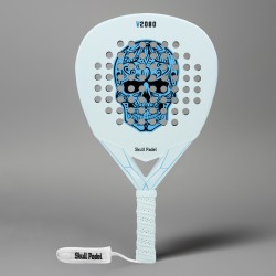 Rachetă Padel V2080 White Blue 12K | Timberstar Sport