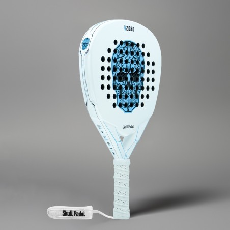 Rachetă Padel V2080 White Blue 12K | Timberstar Sport