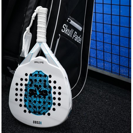 Rachetă Padel V2080 White Blue 12K | Timberstar Sport