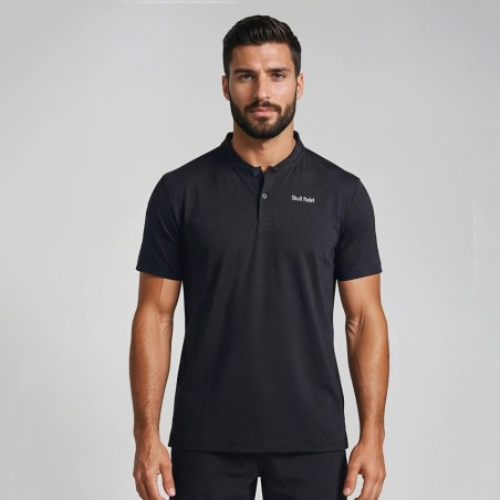 Tricou Polo Padel Black White | Timberstar Sport